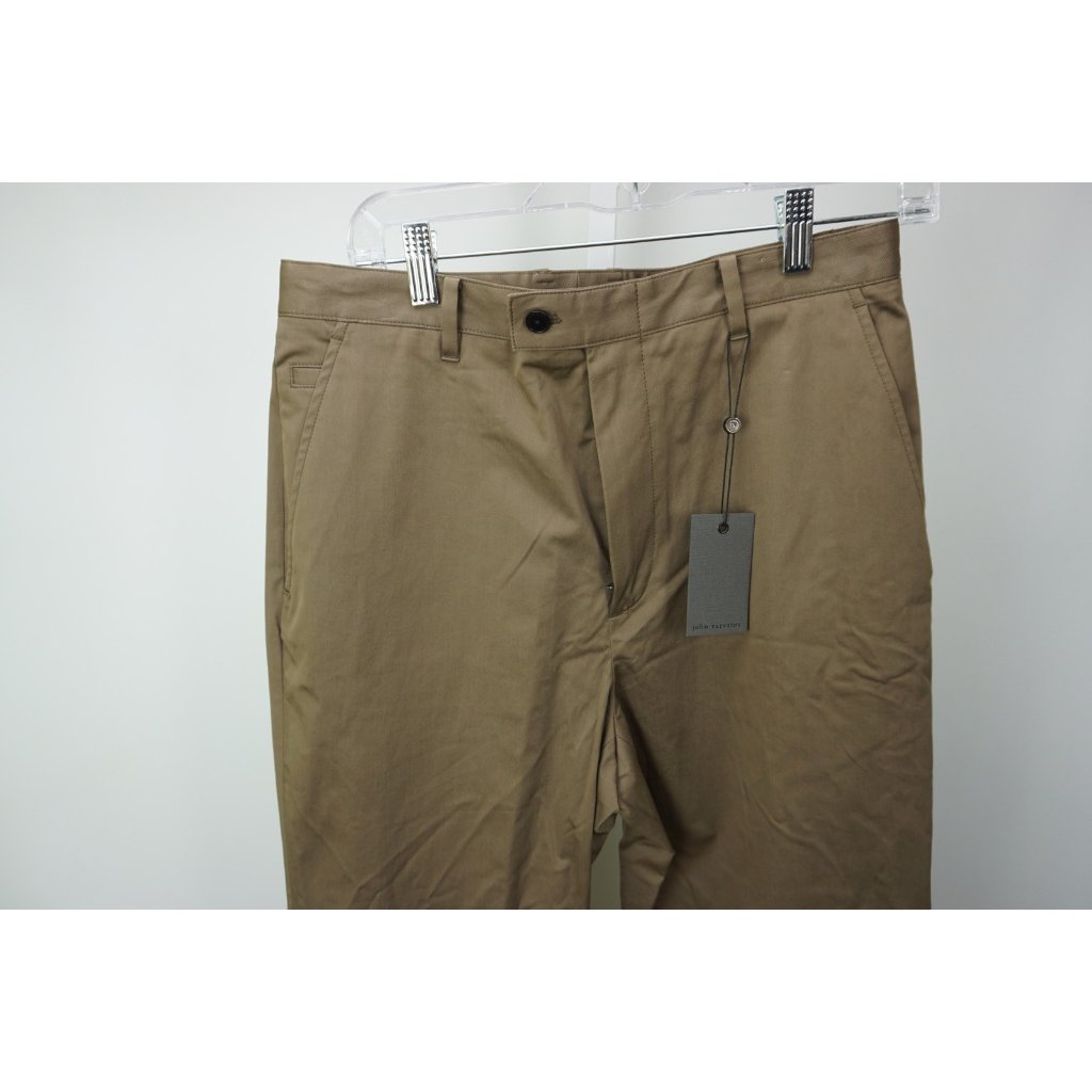 John Varvatos Brown Cotton Blend Mens Pants Sz 48 Brand New